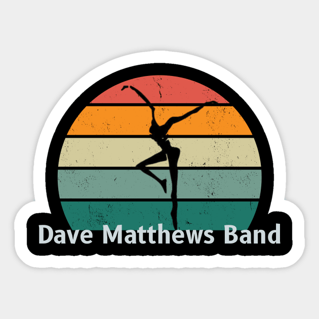 Dave Matthews Band - Retro Firedancer Sticker by AwkwardTurtle